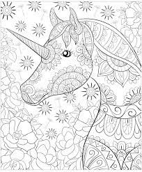 unicorn coloring pages for adults