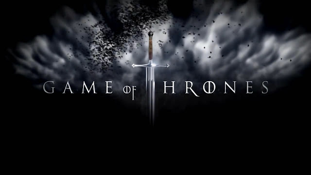 game of thrones poster sword letters