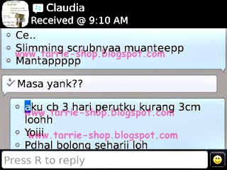 Testimoni Slimming Scrub 3 Days Best Seller