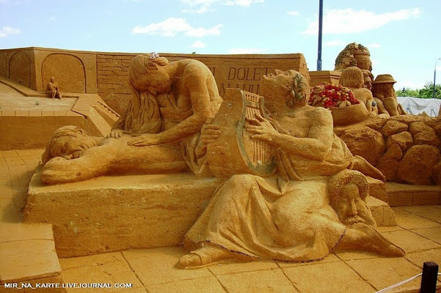 Amazing: Great Roman Empire Sand Sculpture Exhibition in Russia