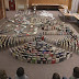 World record attempt Book Domino Chain Reaction 