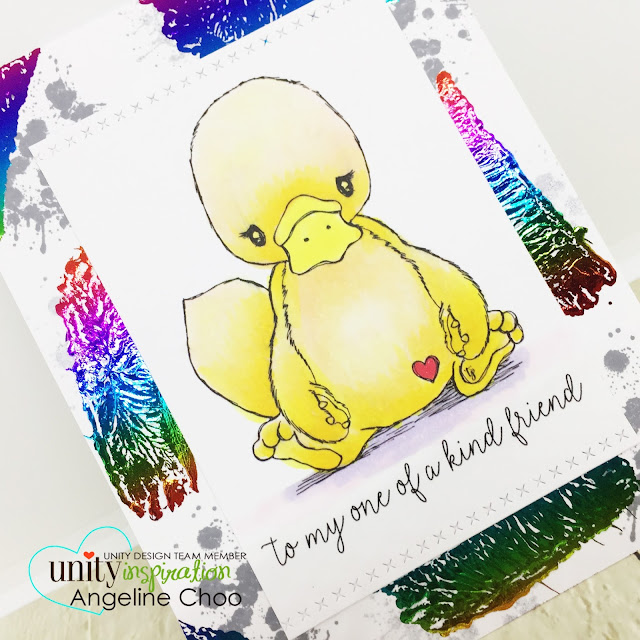 ScrappyScrappy: April Unity Stamp Blog Hop - Cuddlebug Platypus #scrappyscrappy #unitystampco #cuddlebug #youtube #quicktipvideo #video #card #cardmaking #papercraft #stamp #stamping #cuddlebugplatypus #platypus #decofoil #heidiswappminc #rainbowfoil #decofoiltransfergel #copicmarkers #stampandfoil