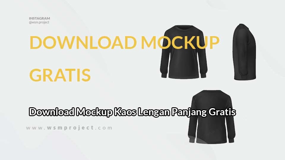 Download Template Baju Lengan Panjang Psd : Download Template Mockup Kaos Lengan Panjang Psd Gratis Kaca ...