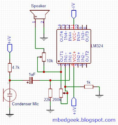 Op-Amp Stethoscope circuit 