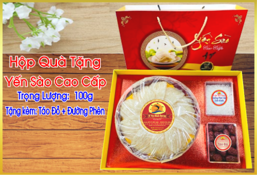 Hộp Quà Tặng Tổ Yến Sạch Lông 100g