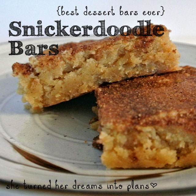 Snickerdoodle Bars, these are the best dessert bars ever!