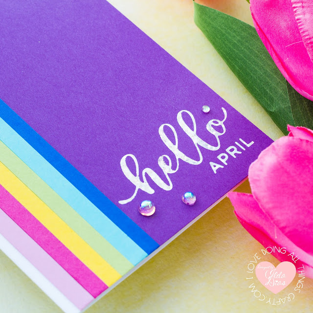 Spring Inspired Rainbow Cards | Spellbinders April 2020 Glimmer Hot Foil Kit of the Month