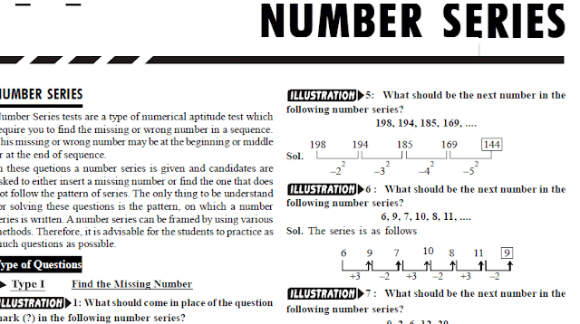 Number Series Tricks Disha Publications Pdf Download