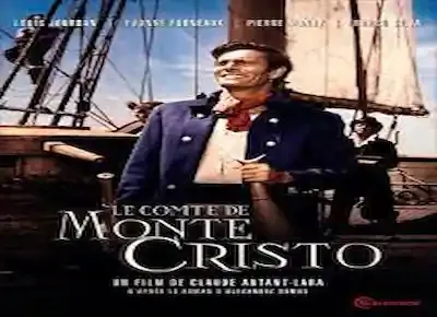 قبطان يقف على سفينته في غلاف رواية الكونت دي مونت كريستو للروائي الفرنسي اسكندر دوما الكبير