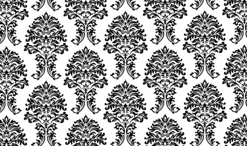 black and white flowers background. lack and white floral