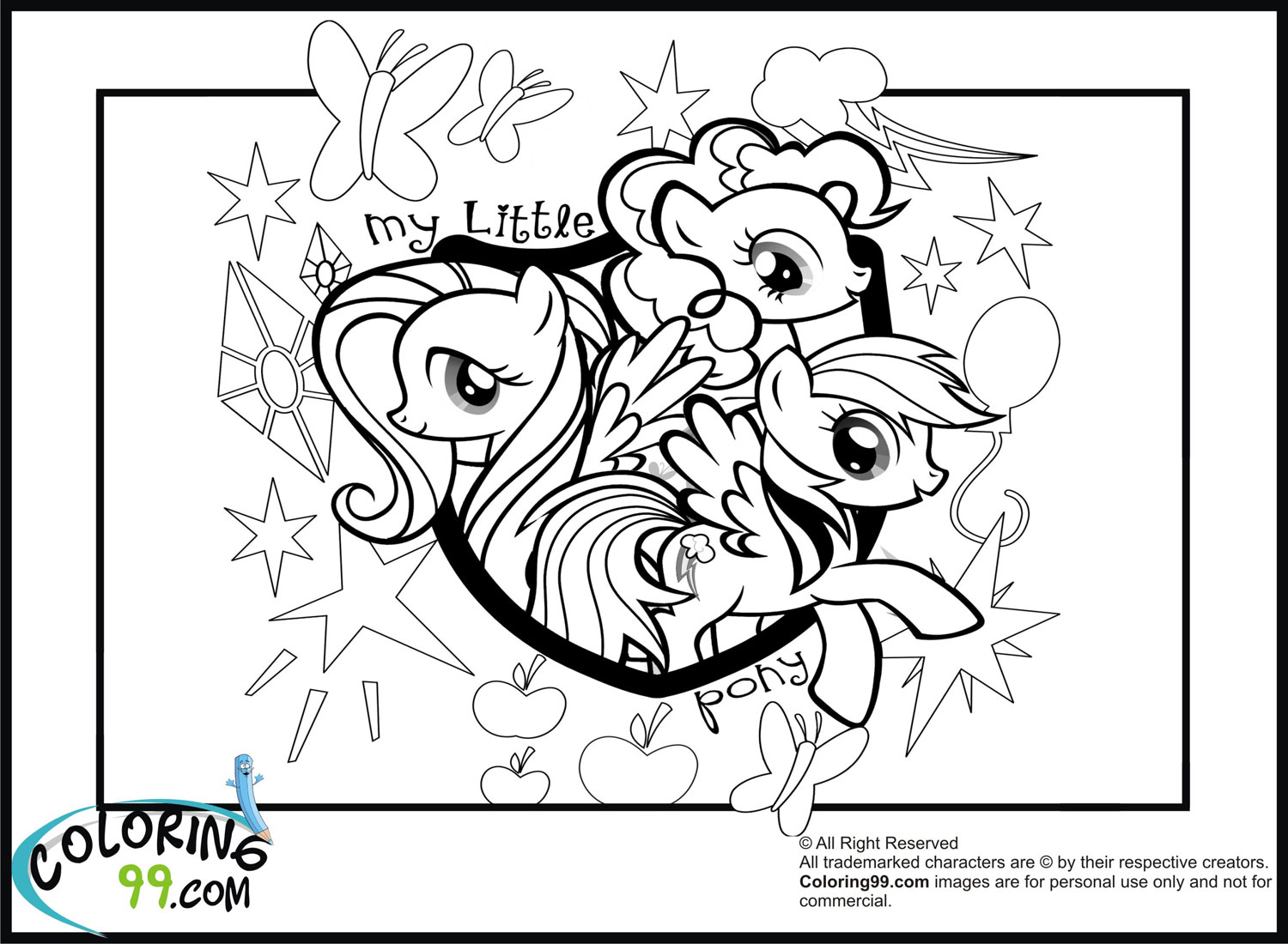 Download My Little Pony Coloring Pages | Team colors