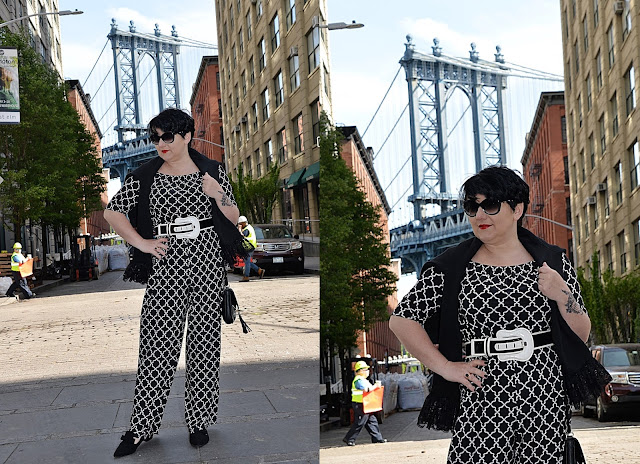 DUMBO in New York City, Manhattan, Brooklyn, blogerka w Nowym Jorku, Blackandwhitefashion in NY