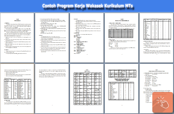 Contoh Program Kerja Wakil Kepala Sekolah Bagian Kurikulum MTs