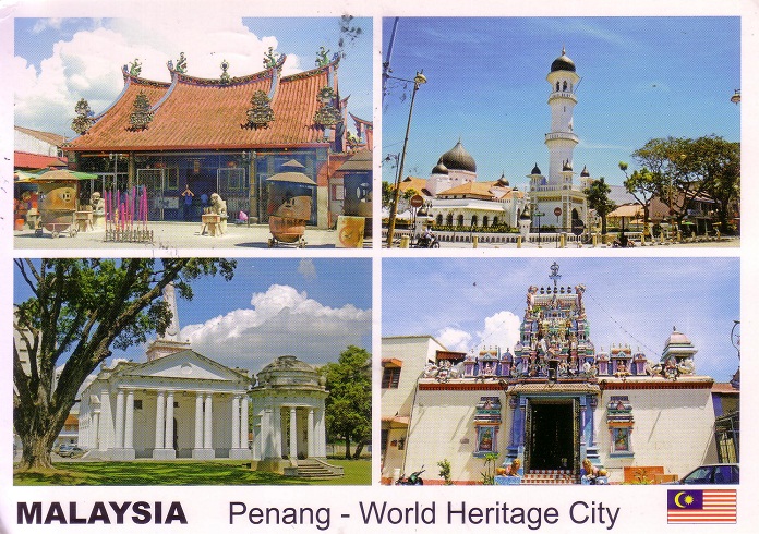 Old Postcard From Malaysia Limited Edition Stamps Collection
