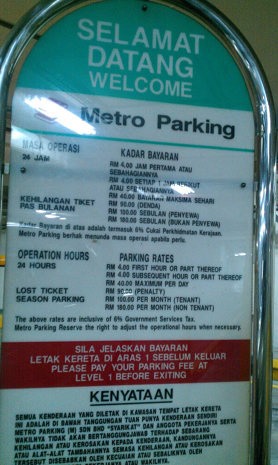 Learn From Yesterday Live For Today Hope For Tomorrow Kuala Lumpur Kl Sentral Parking Rate