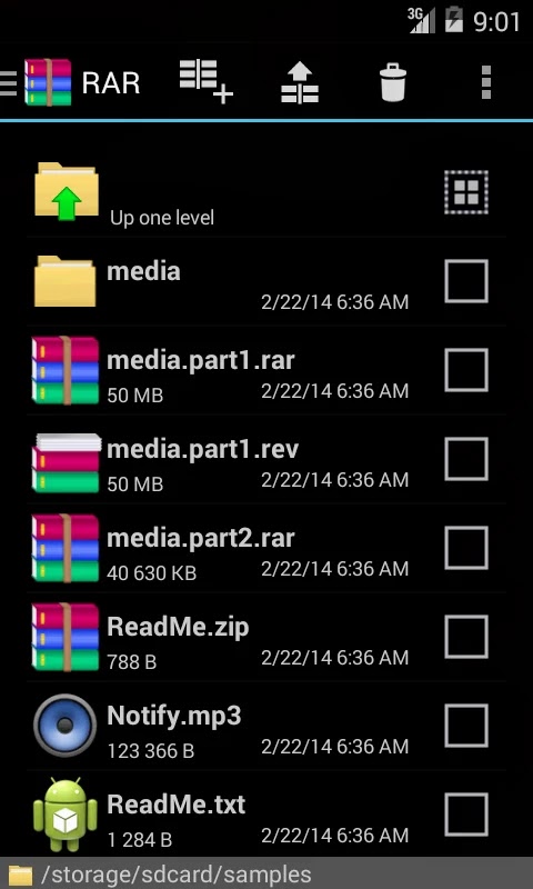 Aplikasi WinRAR untuk Android RAR for Android