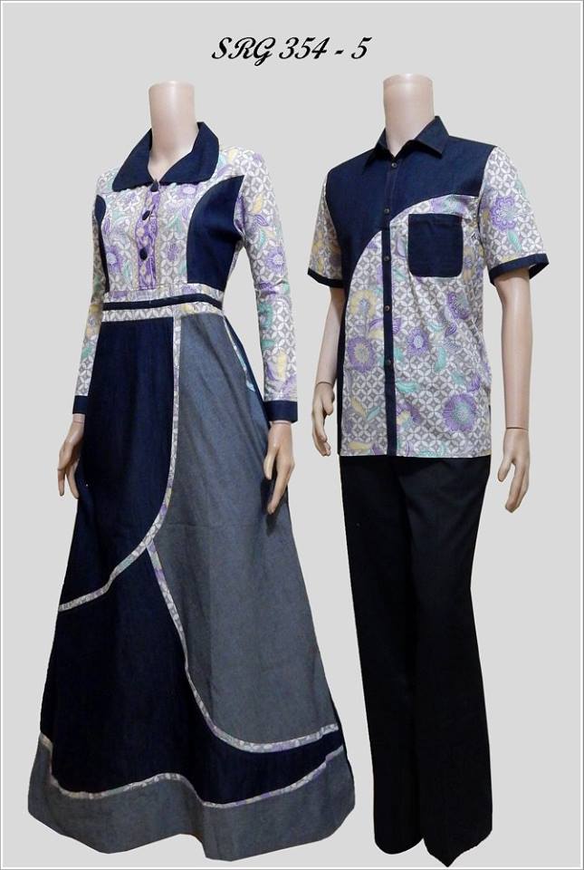 Model Desain  Baju  Batik  Modern  Terbaru Model Couple  