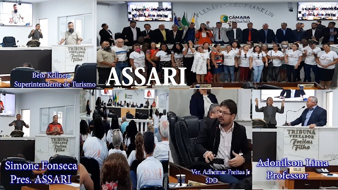 ASSARI “É não se ter como falar em turismo sem agregar a cultura do artesanato” Adhemar Freitas Jr