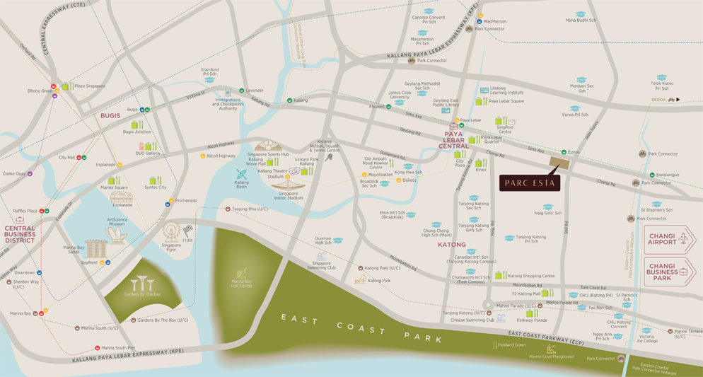 Parc Esta Location Map