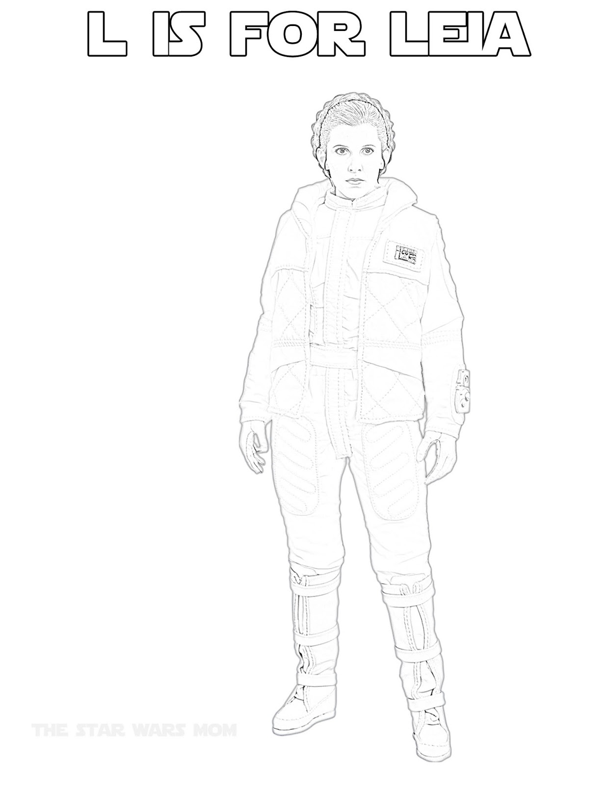 Download Crying While I Color - Princess Leia in her Hoth Outfit ...