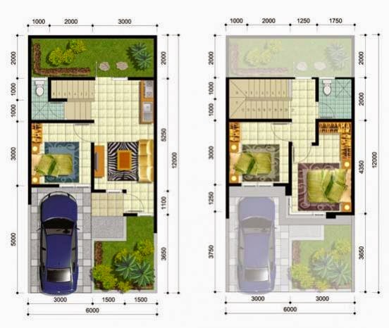  Desain  Rumah  Minimalis  2 Lantai Luas  Tanah  72M2 MODEL 