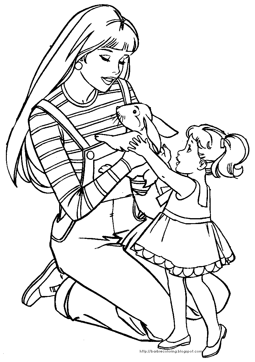 Barbie Coloring Pages 5
