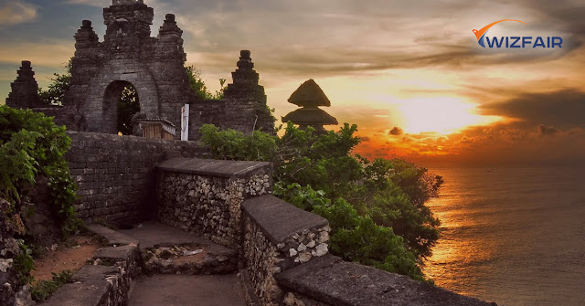 Sunset at Uluwatu Temple in Bali