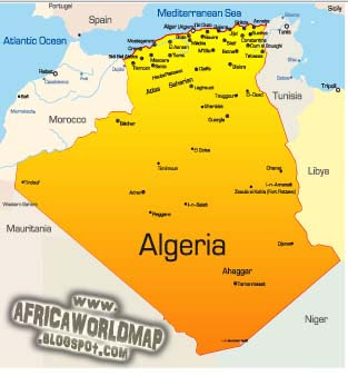 Algeria World Map