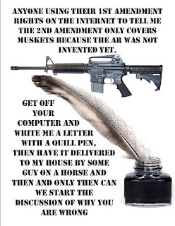 Facebook meme about the First Amendment and Second Amendment to the Constitution of the United States