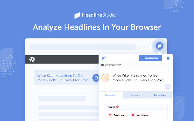 Headline studio chrome extension