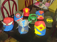 Gorras de foami, vengadores, super heroes