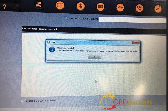solve Renault Can clip "No Sensor Detected" error 1