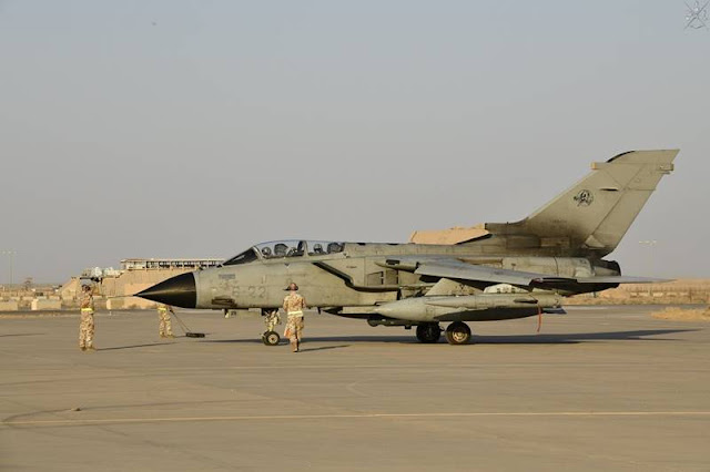 Italian Tornado fighter bombers reach 500 flight hours milestone during first 100 days in Kuwait