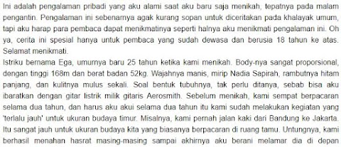 cerita malam pertama suami isteri