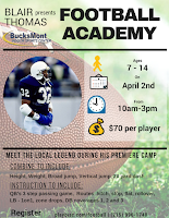 BucksMont NFL Blair Thomas Football Academy  Program