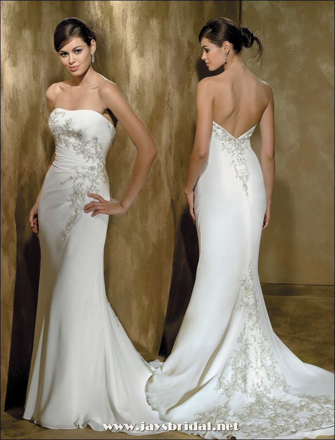 Strapless Wedding Gowns Dresses for Destination Bridal