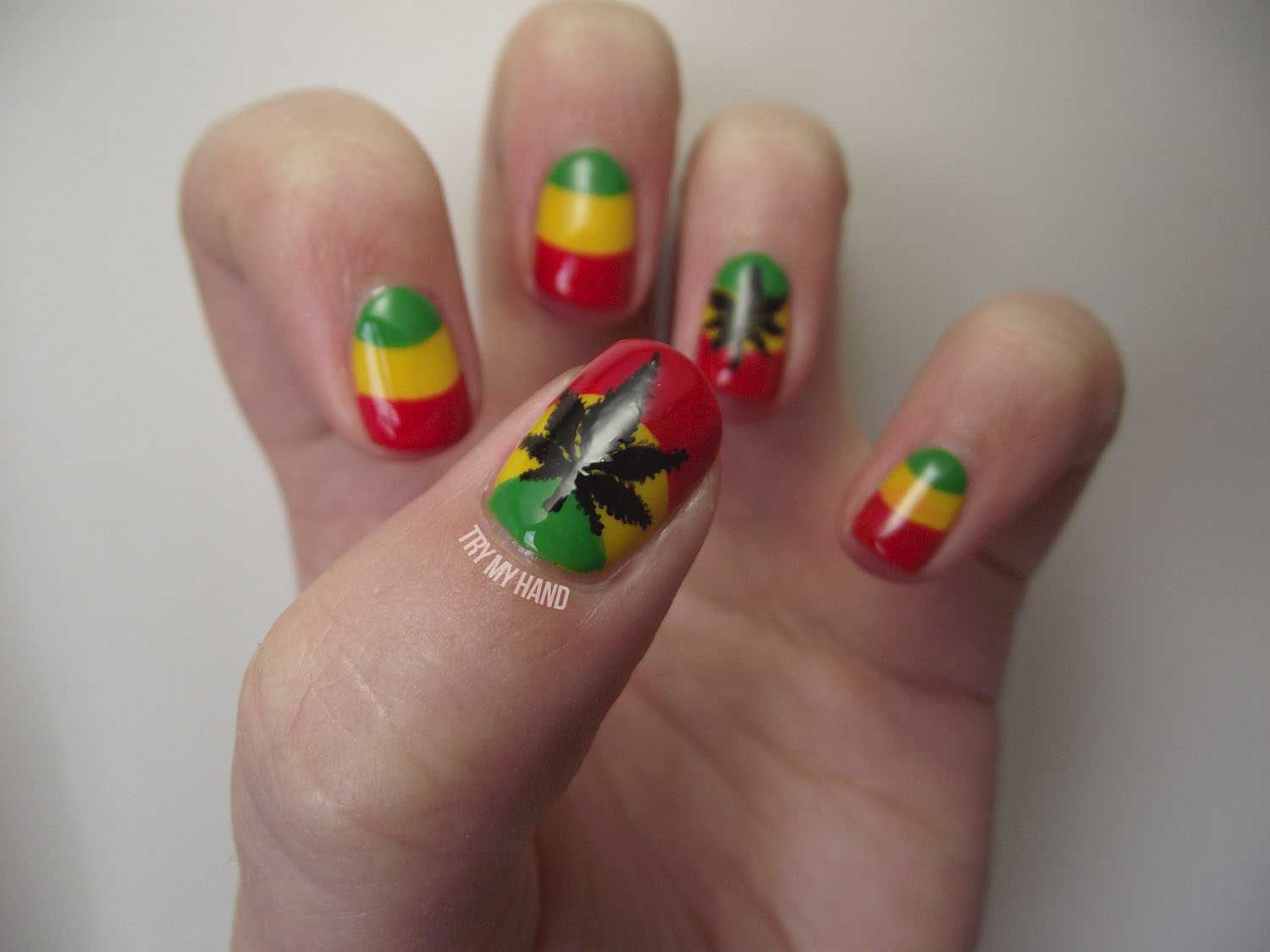 Try My Hand: Alphabet Nail Art Challenge : R for Rasta