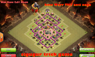 Base clan warr khusus TH7 anti naga coc