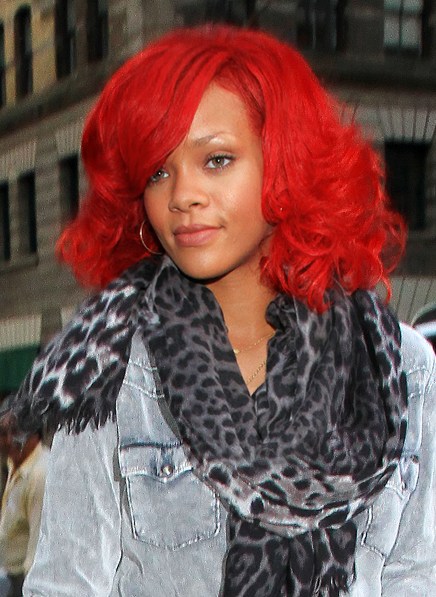 Rihanna Red Hairstyles