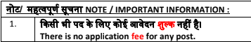 ISRO Recruitment 2020 Fees