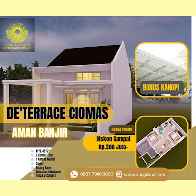 Rumah Dijual De Terrace Ciomas Pinggir Jalan Ciomas Bogor