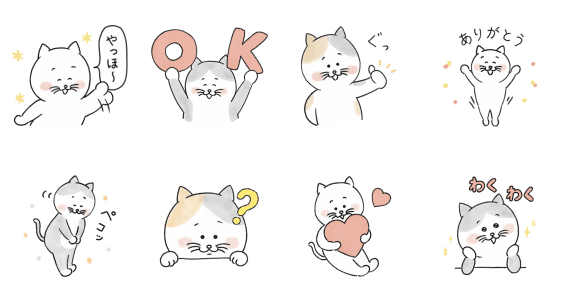 hokuohkurashi’s cat stickers