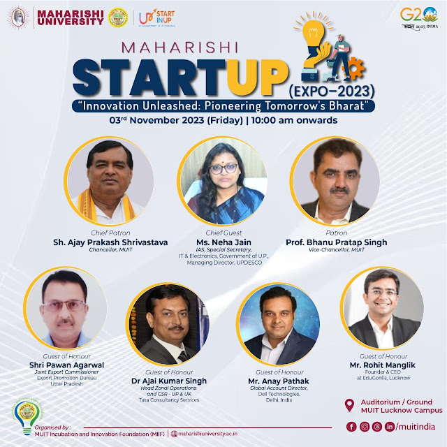 Maharishi Startup Expo 2023 (MUITStartupExpo20230: Unveiling the Future of Entrepreneurship | Maharishi University
