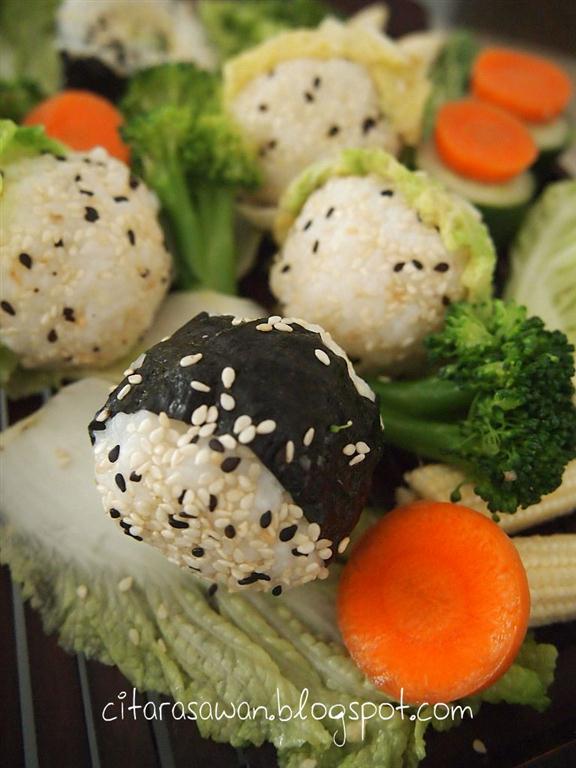 Bebola Nasi Onigiri / Onigiri Japanese Rice Ball ~ Resepi 