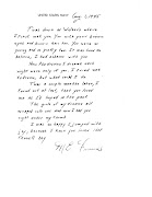 The first love letter dated August 1, 1945. My grandfather mentions meeting .