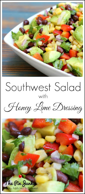 Southwest Salad with Honey Lime Dressing