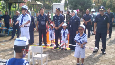 Drum Band Gita Jala TK Hang Tuah Cirebon Sambut Kedatangan Ketum Yayasan Hang Tuah 