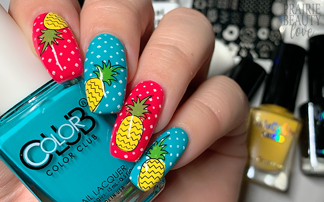 Funky Pineapple Nails | Fine Polish
