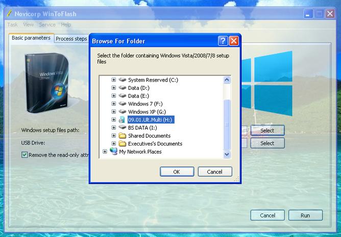 cara instal windows 7 dengan flashdisk Pilihan Drive CD/DVD windows