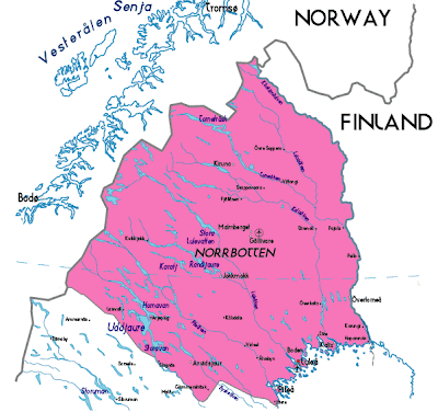 Norrbotten Karta över Staden